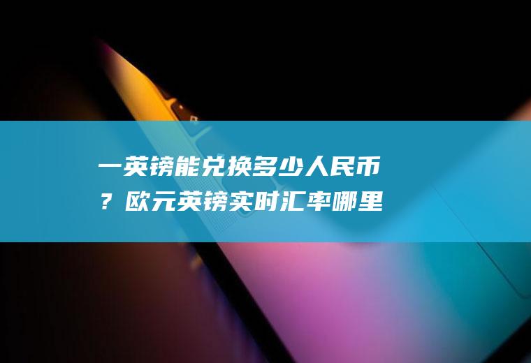 一英镑能兑换多少人民币？欧元英镑实时汇率哪里查？