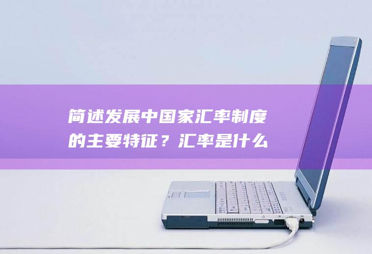 简述发展中国家汇率制度的主要特征？汇率是什么?能不能通俗易懂的语言讲一下？