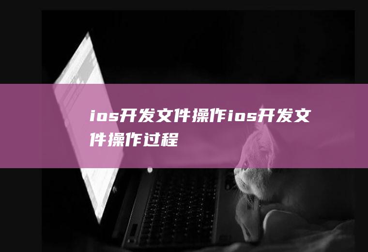 ios开发文件操作ios开发文件操作过程