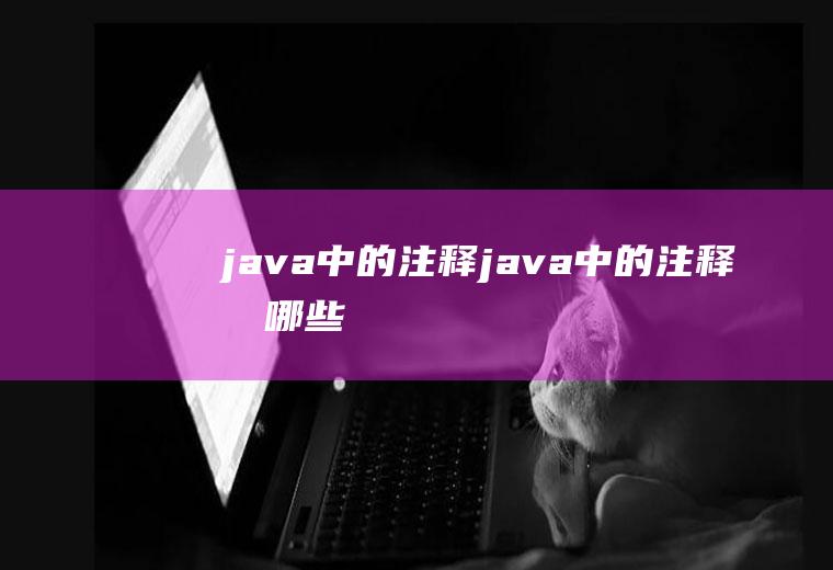 java中的注释java中的注释有哪些