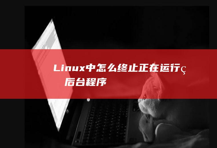 Linux中怎么终止正在运行的后台程序