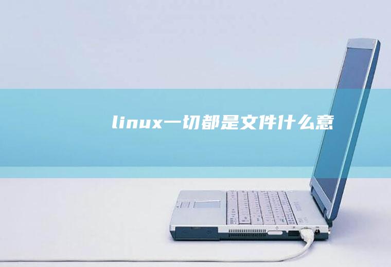 linux一切都是文件什么意思