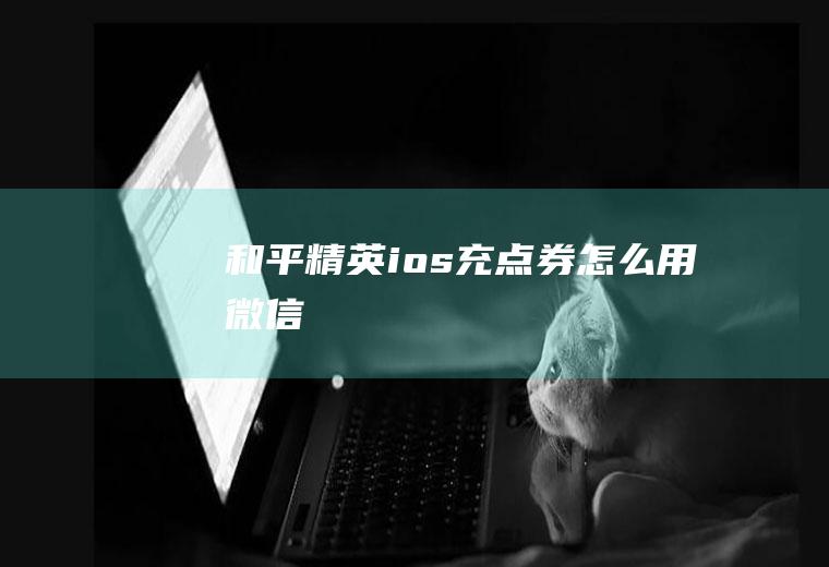 和平精英ios充点券怎么用微信