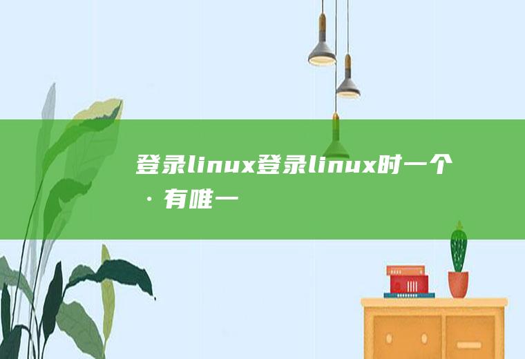 登录linux登录linux时,一个具有唯一进程id号的shell将被调用