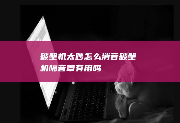 破壁机太吵怎么消音(破壁机隔音罩有用吗)