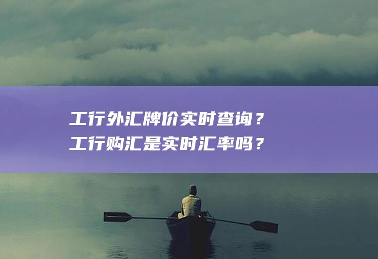 工行外汇牌价实时查询？工行购汇是实时汇率吗？