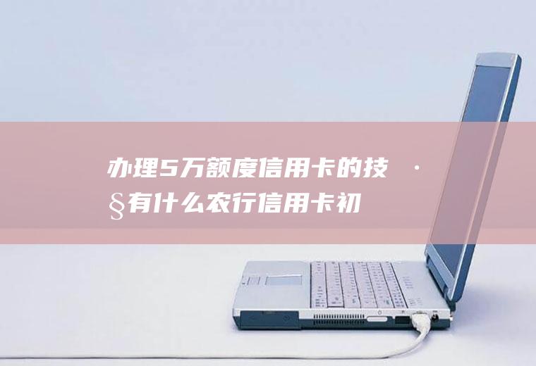 办理5万额度信用卡的技巧有什么(农行信用卡初次额度)